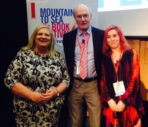 Brian with Marita Conlon McKenna and Nicola Pierce Mountains to Sea 2015